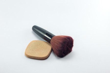 Basic make-up products. Foundation and powderの写真素材