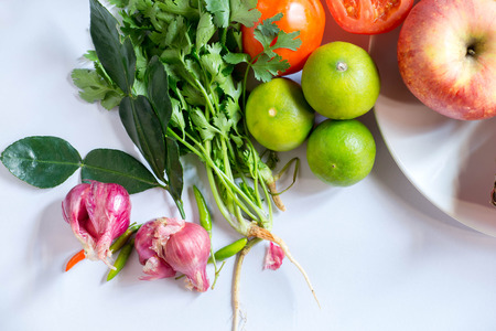 Fresh fruits and vegetables Healthy Ideasの写真素材