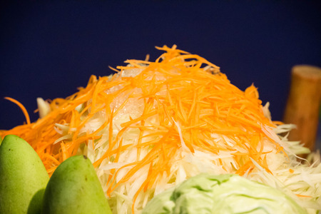 Papaya salad for poundingの写真素材