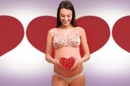 Pregnant woman - fantasy lookの写真素材