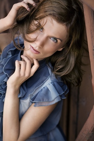 Fashion style photo of a young beauty の写真素材