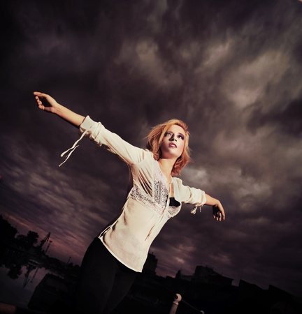 Free like a bird の写真素材