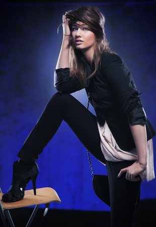 Studio photo of a young beauty posingの写真素材