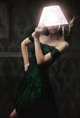 Conceptual photo of a young beautyの写真素材
