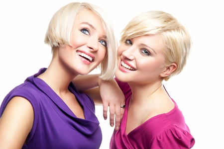 Attractive blonde girlsの写真素材