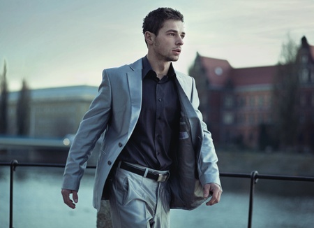 Handsome manの写真素材