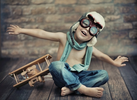 Small boy playing Small boy playing