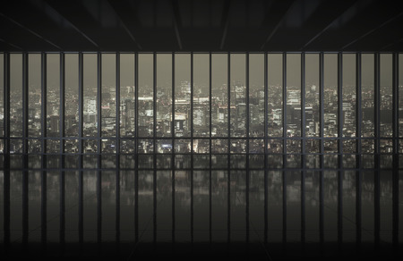Beautiful view from the top of the buildingの写真素材