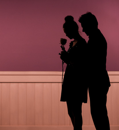 Romantic mood of the young happy coupleの写真素材