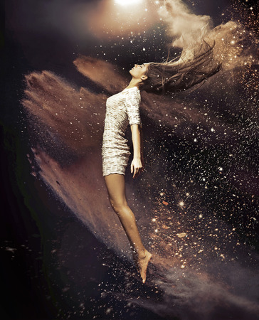 Art picture of the ballet dancerの写真素材