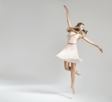 Beautiful and young ballet dancerの写真素材