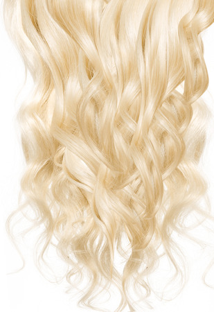 Picture presenting a bright blond wigの写真素材
