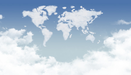 Bright dense clouds in the world shape