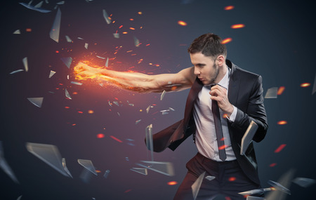 Conceptual photo of an ambitious employeeの写真素材