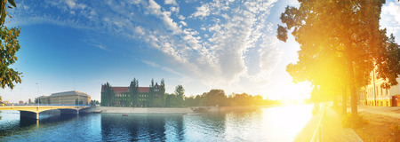 Pretty view of the european town