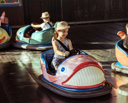 Young happy girl on vacationの写真素材