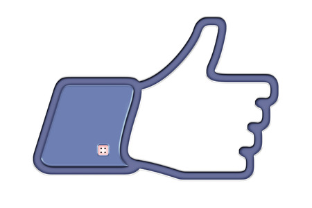 Sign showing a thumbs upの写真素材