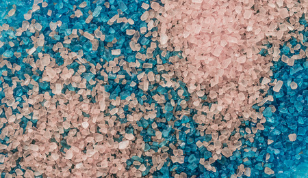 Abstract background with colorful crystals of saltの写真素材