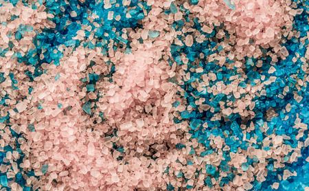 Abstract background with colorful crystals of saltの写真素材