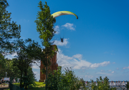 A beautiful and picturesque town on the Polish seasideのeditorial素材