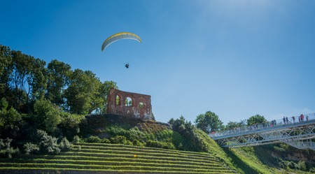 A beautiful and picturesque town on the Polish seasideのeditorial素材