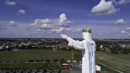 Jesus Christ Monument, Swiebodzin, Polandの写真素材