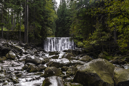 A wild and picturesque attraction - Karpacz in the Giant Mountainsの写真素材