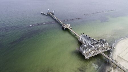 Sellin - a city, resort and port on the Baltic Sea on the island of R?gen.の写真素材