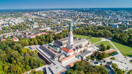 Aerial panoramic view of the city of Riga, Latviaの写真素材