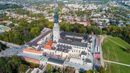 Aerial view of the city of Wroclaw, Poland.の写真素材