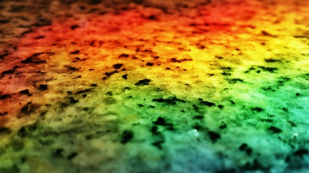 Rainbow on granite floorの素材