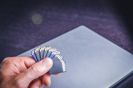 sd cardの写真素材