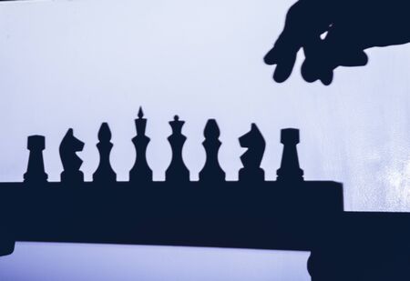 Chess silhouettes