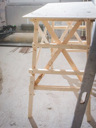 Repair indoor scene. Working processed.の写真素材