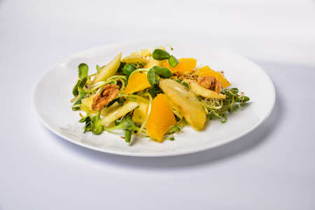 micro-greens salad with fruit