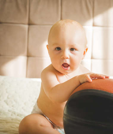 Baby basketball oneの写真素材