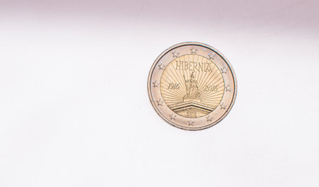 Spanish circulating commemorative coin 2 Euroの写真素材