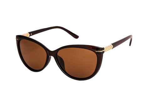 stylish womens sunglasses isolated on the white backgroundの写真素材
