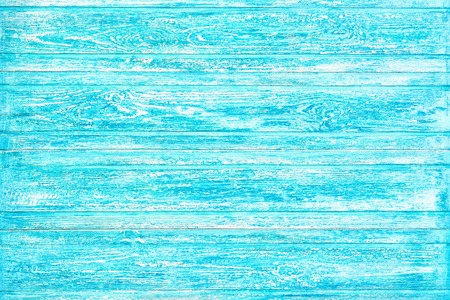 Blue colored horizontal wooden backgroundの写真素材