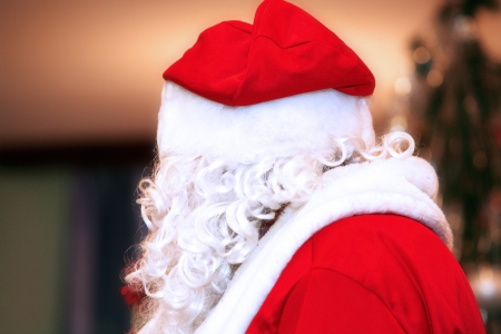 santa claus in hatの写真素材