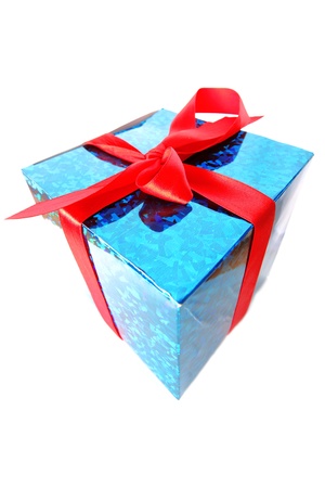 Gift isolated on whiteの写真素材