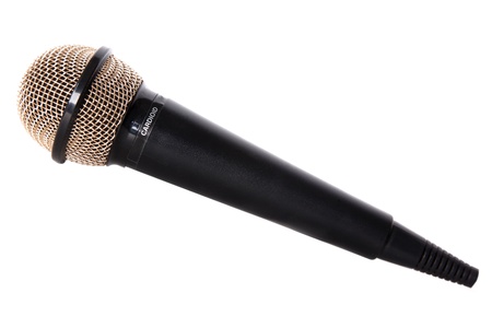 mic isolated on whiteの写真素材