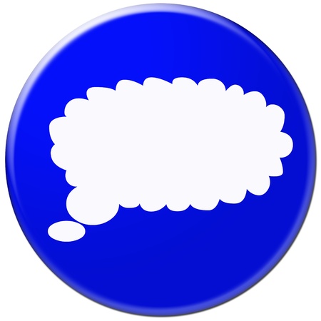 button sign isolated on whiteの写真素材