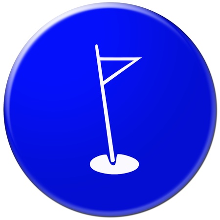 button sign isolated on whiteの写真素材