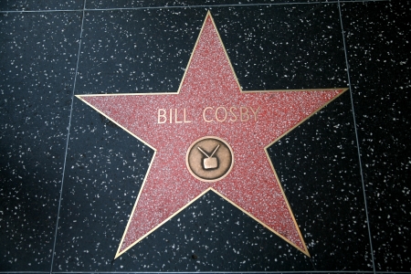 Bill Cosby star on the Hollywood Walk of Fameのeditorial素材