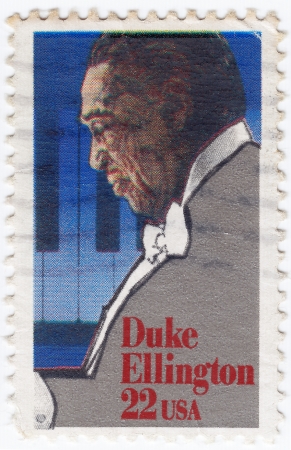 USA - CIRCA 1999 : stamp printed in USA shows Duke Ellington American composer, pianist, and big...