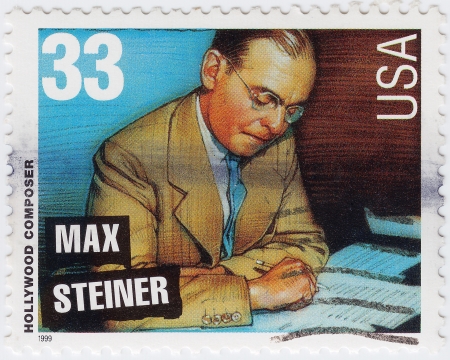 USA - CIRCA 1999 : stamp printed in USA show Max Steiner American hollywood composer, circa 1999