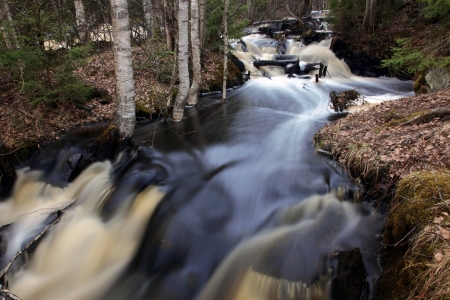 faster waterfallの写真素材