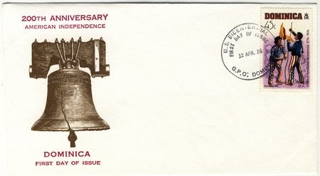 vintage envelope of american revolution bicentennialのeditorial素材