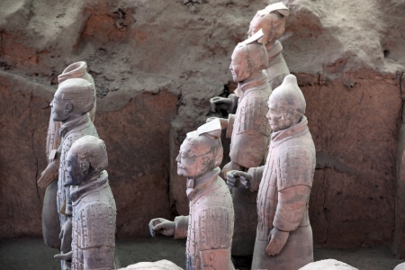 terracotta warriors of XiAn in Qin Shi Huangのeditorial素材